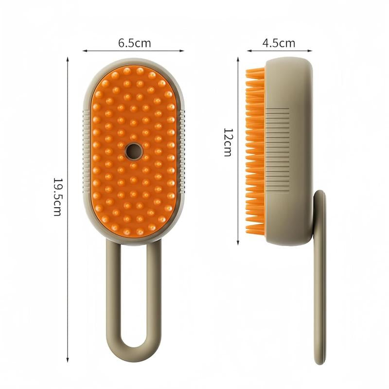 3 in 1 Pet Steam Brush Pet Steamy Mist Steam Pet Brush for Pet Hair 3-IN-1 Steamy Cat Brush Grooming Comb for Dogs Steam Brush for Cats Remove Flying Fur Steam Advanced Pet Steam Hair Removal Comb