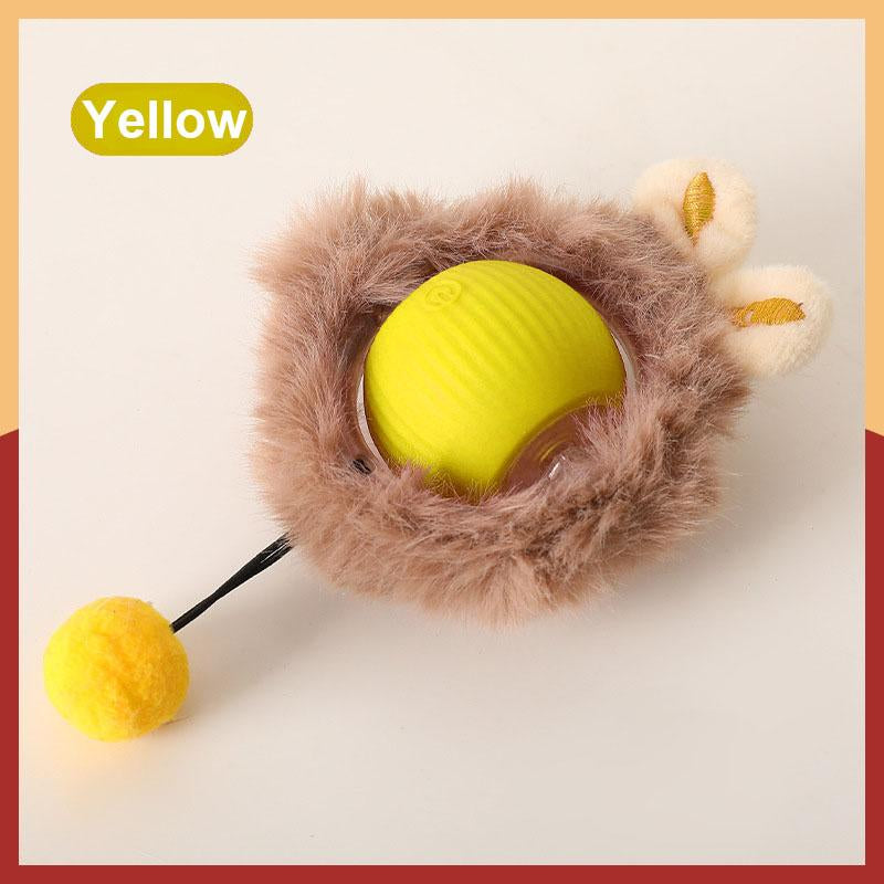 Stream Cat&Dog Toy - Interactive USB Rechargeable Ball Toy on Rug , Anti-Depression Fun Gift for Cats & Dogs