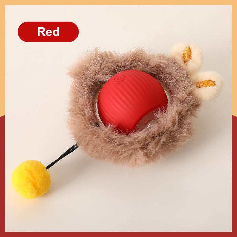 Stream Cat&Dog Toy - Interactive USB Rechargeable Ball Toy on Rug , Anti-Depression Fun Gift for Cats & Dogs