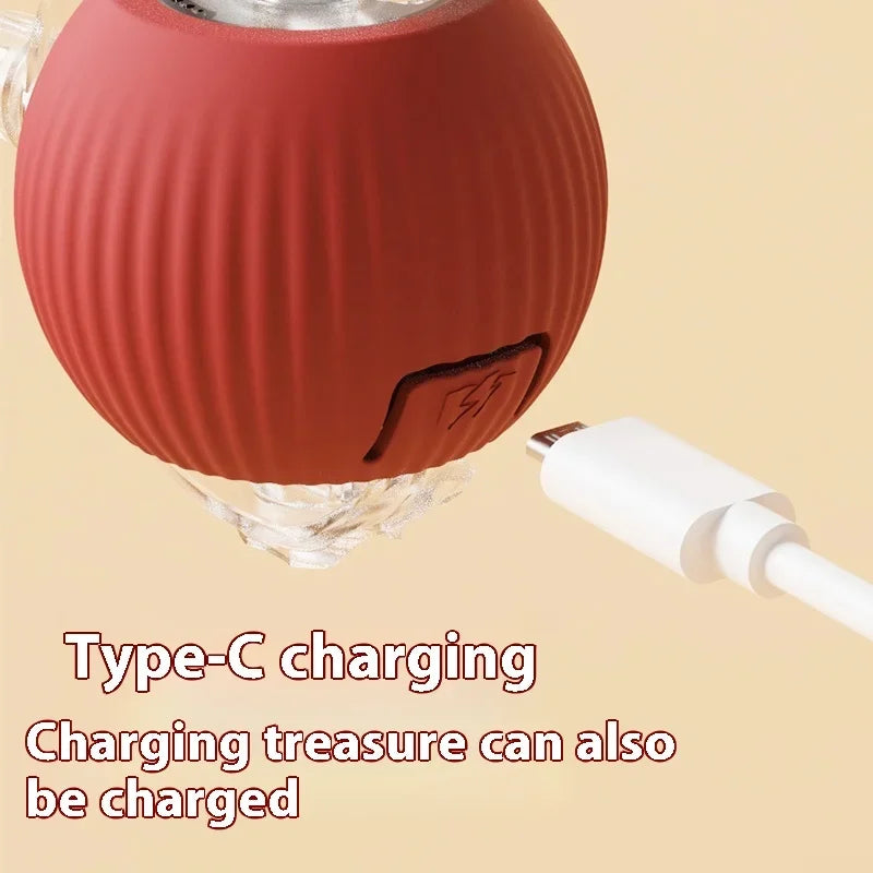 Smart Interactive Electric Rolling Ball Toy for Cats - USB Rechargeable Automatic Teaser