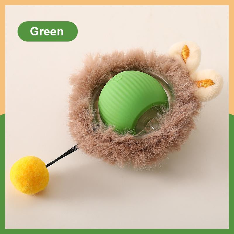 Stream Cat&Dog Toy - Interactive USB Rechargeable Ball Toy on Rug , Anti-Depression Fun Gift for Cats & Dogs