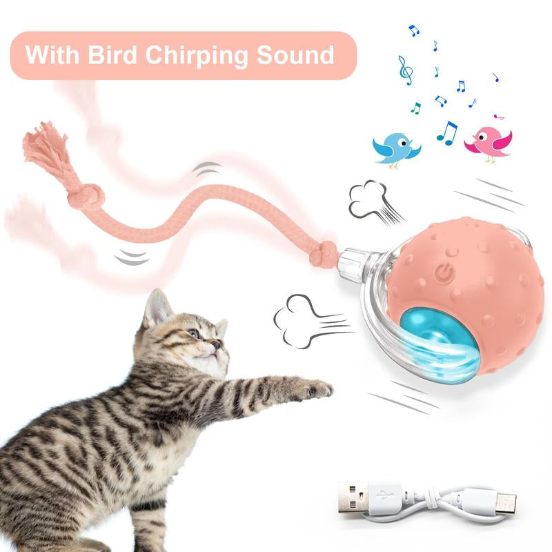 Stream Cat&Dog Toy - Interactive USB Rechargeable Ball Toy on Rug , Anti-Depression Fun Gift for Cats & Dogs