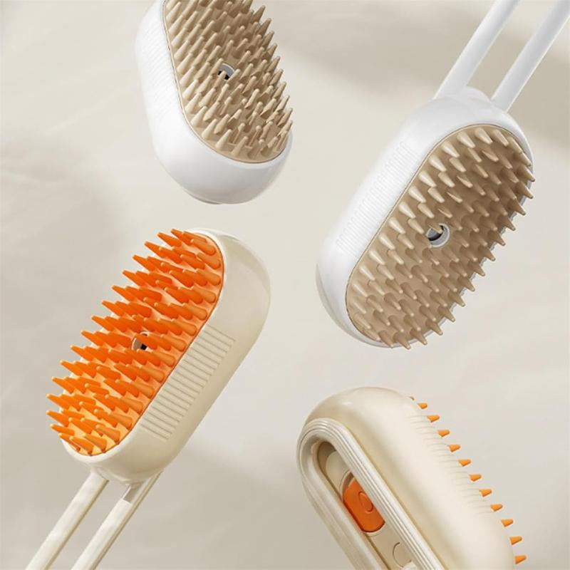 3 in 1 Pet Steam Brush Pet Steamy Mist Steam Pet Brush for Pet Hair 3-IN-1 Steamy Cat Brush Grooming Comb for Dogs Steam Brush for Cats Remove Flying Fur Steam Advanced Pet Steam Hair Removal Comb